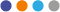 Points gris bleu orange bleu foncé aux 4 couleurs du Groupe VSF