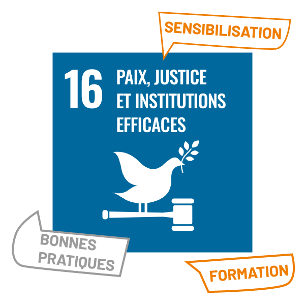 ODD16 Sensibilisation / Bonnes pratiques / Formation